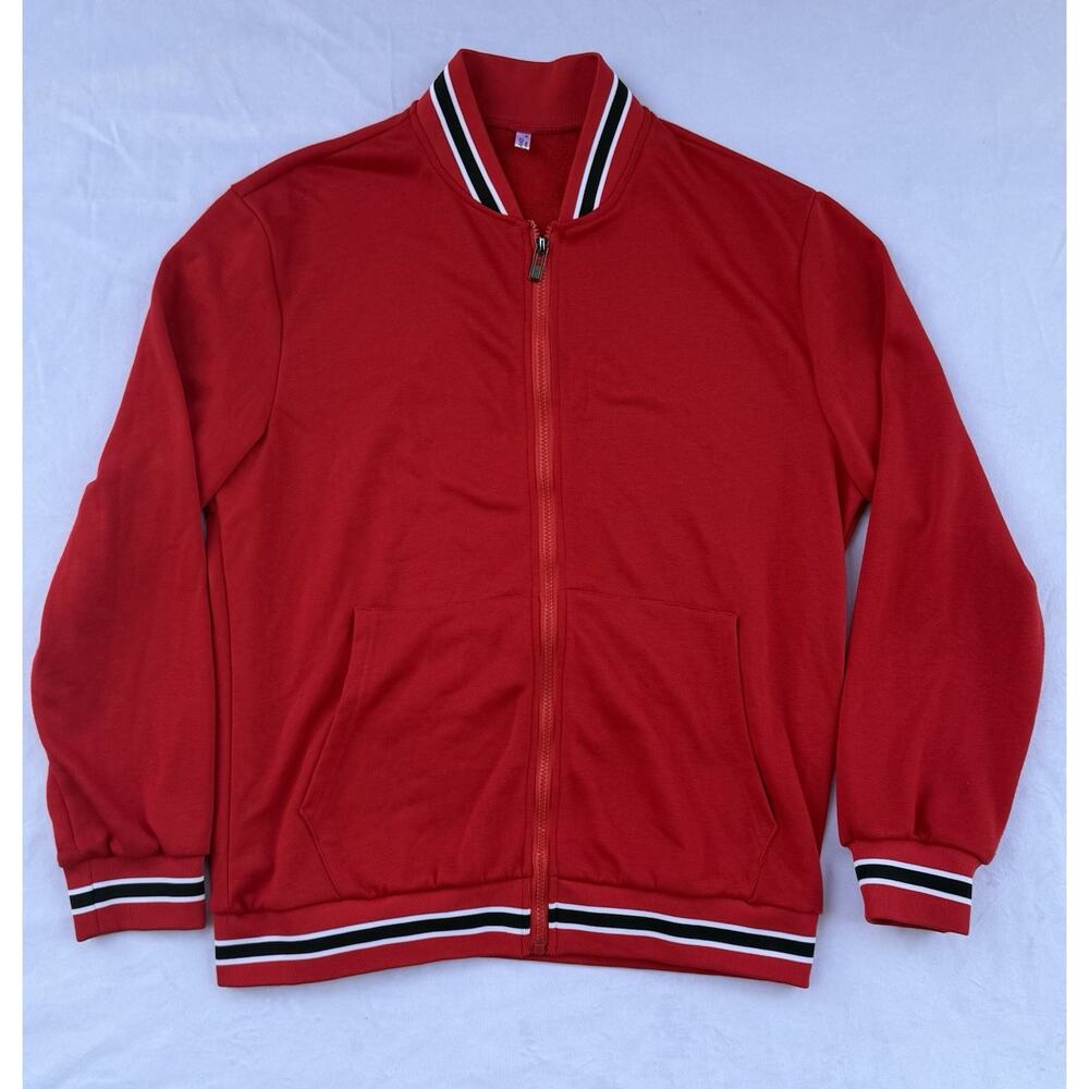 Coofandy Mens Red Track Suit Set In Size Medium